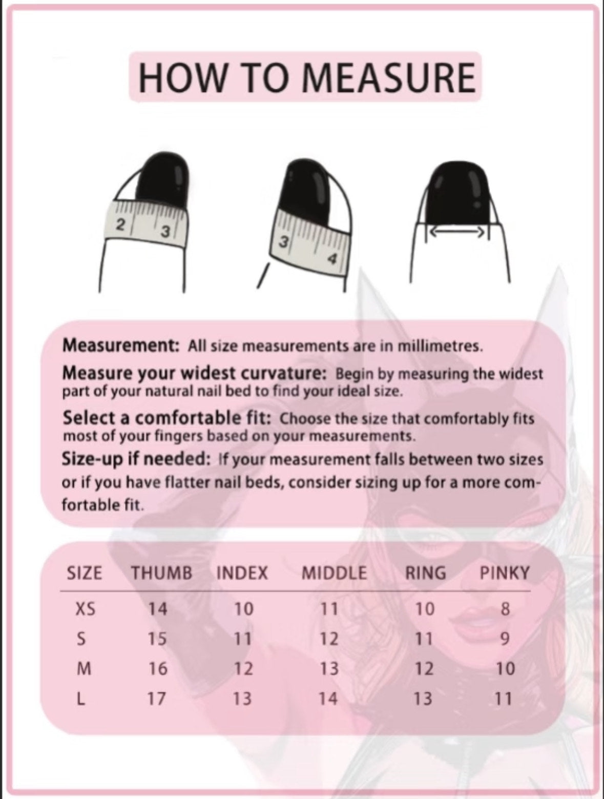 FAUX ONGLE TAILLE S (COURT)